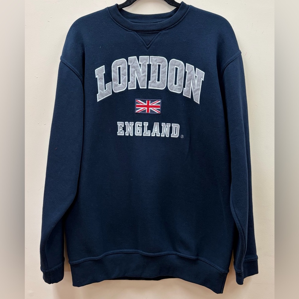Classic London England Navy Blue Sweatshirt